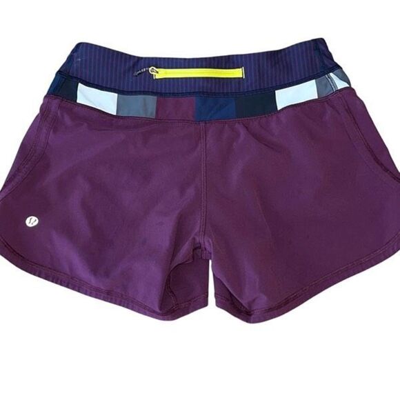 Lululemon Shorts Womens Lululemon Groovy Run Shorts in Plum Lined Size 4 - Picture 4 of 8